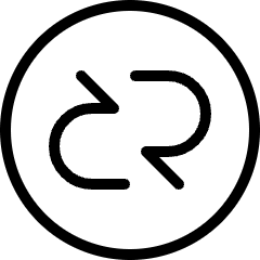 Virtual Coin Crypto Decred Icon from Ultimate Light Set