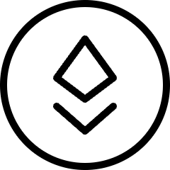 Virtual Coin Crypto Ethereum Icon from Ultimate Light Set