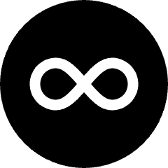 Virtual Coin Crypto Infinite Icon from Ultimate Bold Set