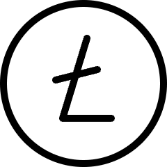 Virtual Coin Crypto Litecoin Icon from Ultimate Light Set