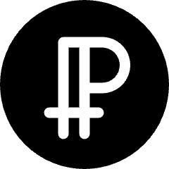 Virtual Coin Crypto Peercoin Icon from Ultimate Bold Set