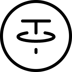 Virtual Coin Crypto Tether Icon from Ultimate Light Set