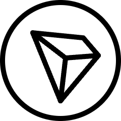 Virtual Coin Crypto Tron Icon from Ultimate Light Set