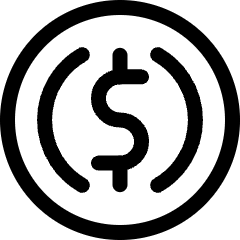 Virtual Coin Crypto Usd Icon from Ultimate Regular Set