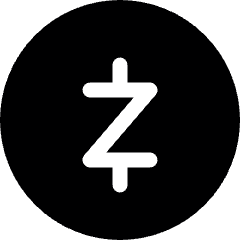 Virtual Coin Crypto Zcash Icon from Ultimate Bold Set