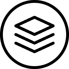 Virtual Coin Cyrpto Currency Icon from Ultimate Light Set