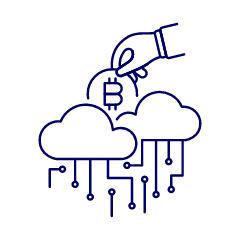 Crypto Cloud 1 Illustration from UX Line Set