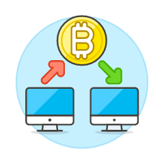Crypto Transfer Illustration from UX Colors Set