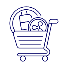 Crypto Cart Illustration from UX Line Set