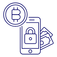 Crypto Secure Illustration from UX Line Set