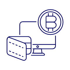 Crypto Wallet Illustration from UX Line Set