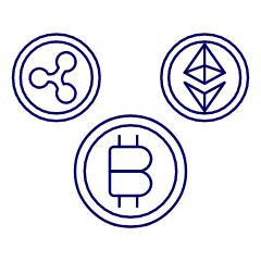 Cryptocurrencies Illustration from UX Line Set