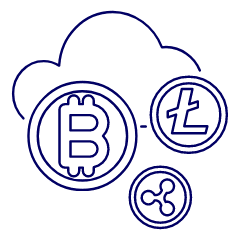 Crypto Cloud 2 Illustration from UX Line Set
