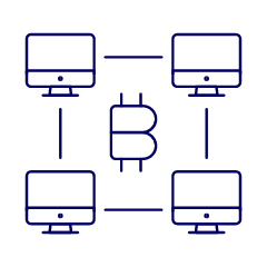 Crypto Network Illustration from UX Line Set