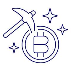 Crypto Mining 1 Illustration from UX Line Set