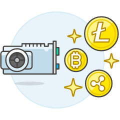 Crypto Mining 4 Illustration from UX Colors Set