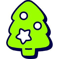 Christmas Tree Icon from Stickies Duo Set