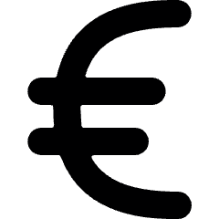 Currency Euro Icon from Ultimate Bold Set