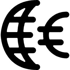 Currency Euro International Icon from Ultimate Bold Set