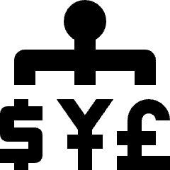 Currency Exchange Medium Center Icon from Nova Solid Set