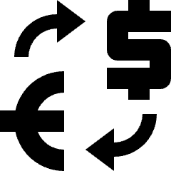 Currency Exchange Icon from Nova Solid Set