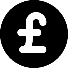 Currency Pound Circle Icon from Ultimate Bold Set