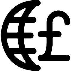 Currency Pound International Icon from Ultimate Bold Set