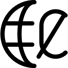 Currency Sign Colon Globe Icon from Ultimate Regular Set