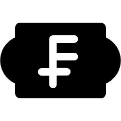 Currency Sign Franc Coupon Icon from Ultimate Bold Set