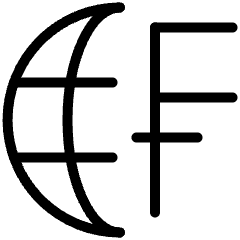 Currency Sign Franc Globe Icon from Ultimate Light Set