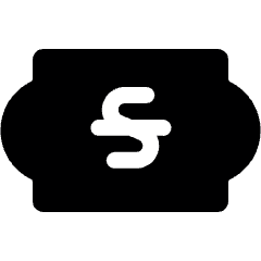 Currency Sign Hryvnia Coupon Icon from Ultimate Bold Set