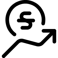 Currency Sign Hryvnia Increase Icon from Ultimate Regular Set