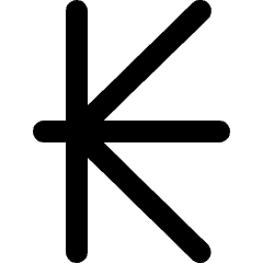 Currency Sign Kips Icon from Ultimate Bold Set