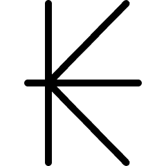 Currency Sign Kips Icon from Ultimate Light Set