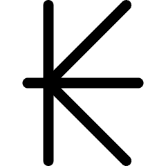 Currency Sign Kips Icon from Ultimate Regular Set