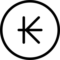 Currency Sign Kips Circle Icon from Ultimate Light Set