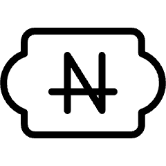 Currency Sign Nagras Coupon Icon from Ultimate Light Set