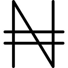 Currency Sign Nagras Icon from Ultimate Light Set