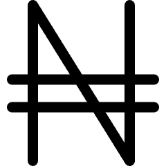 Currency Sign Nagras Icon from Ultimate Regular Set