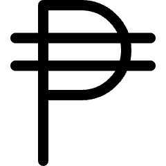 Currency Sign Peso Icon from Ultimate Regular Set