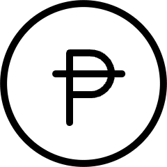 Currency Sign Peso Circle Icon from Ultimate Light Set