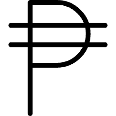 Currency Sign Peso Icon from Ultimate Light Set