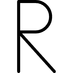 Currency Sign Rand Icon from Ultimate Light Set