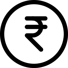 Currency Sign Rupee Circle Icon from Ultimate Regular Set