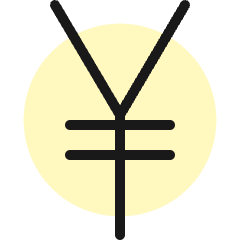 Currency Yuan Icon from Ultimate Colors Set