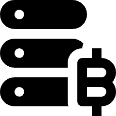 Cypto Currency Database Icon from Nova Solid Set