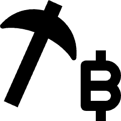 Cypto Currency Mining Icon from Nova Solid Set