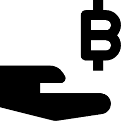 Cypto Currency Share Icon from Nova Solid Set