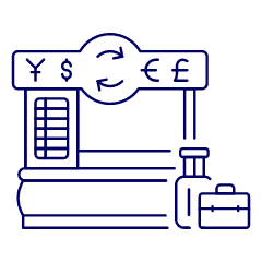 Exchange Booth Illustration from UX Line Set