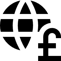 Global Currency Market Pound Icon from Nova Solid Set